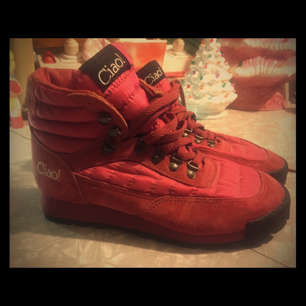 Ciao vintage 80s pink boots.......